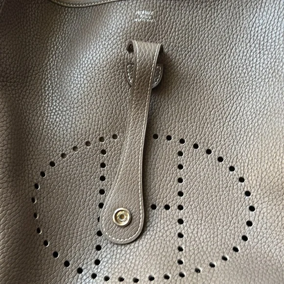 Hermes Evelyn III Shoulder Messenger Bag Taurillon Clemence Etoupe - Picture 14 of 17